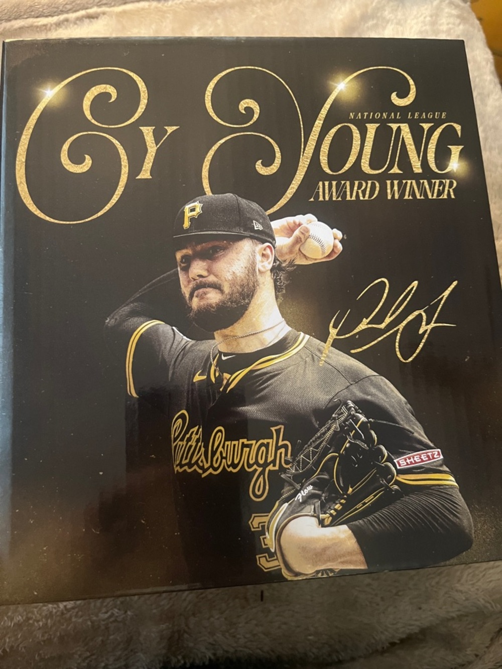 Pittsburgh Black & Gold Collector Poster - Cy Young Award Winner